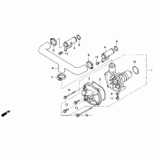 Схема узла: Водяной насос для Honda GL1500 Gold Wing Aspencade