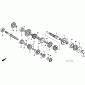 Схема узла: Трансмиссия для Honda XR250