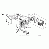 Схема вузла: Задній ліхтар (Стоп-сигнал) для Honda XR650