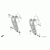 Схема вузла: Задня підвіска для Honda CB1000 CB1000F