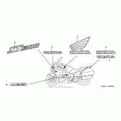 Схема вузла: Marks для Honda ST1300 Pan-European