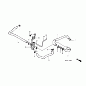 Схема вузла: Air injection cont. valve для Honda XL650 Transalp