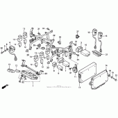 Схема узла: St1100a cowl stay 95 для Honda ST1100 Pan-European