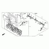 Схема вузла: Дросельна заслонка для Honda CB1000 CB1000R