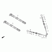 Схема узла: Распредвал & Клапан для Honda CBR900RR CBR900RR Fireblade