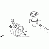 Схема узла: Коленчатый вал для Honda CR250