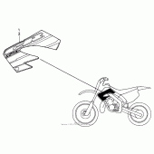 Схема узла: Marks (1) для Honda CR250