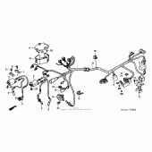 Схема вузла: Електрообладнання для Honda VT1100 Shadow Spirit