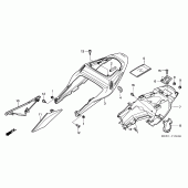 Схема вузла: Задній обтічник (CBR600RR3 / 4) для Honda CBR600 CBR600RR