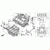 Схема вузла: Картер двигуна (CBF600S8 / SA8 / N8 / NA8) для Honda CBF600