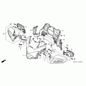 Схема узла: Передний обтекатель для Honda ST1300 Pan-European