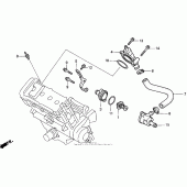 Схема узла: Термостат для Honda CBR900RR CBR919RR Fireblade
