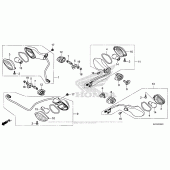 Схема вузла: Turn Signal (2) для Honda CRF250 CRF250RL Rally