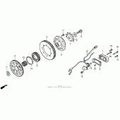 Схема вузла: Привід стартера для Honda ST1100 Pan-European