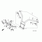 Схема вузла: Handle pipe (1) для Honda VT600 Shadow VLX Deluxe