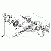 Схема вузла: Final driven gear для Honda VT1300 Fury