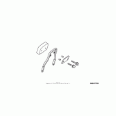 Схема вузла: Chrome backrest with pad (low) для Honda VTX1300