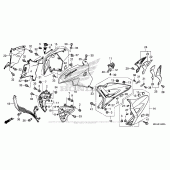 Схема вузла: Middle Cowl для Honda VFR1200 Crosstourer