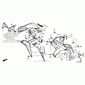 Схема узла: Lower cowl (r.) для Honda CBR600 CBR600RR