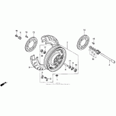 Схема узла: Передние колесо для Honda GL1500 Gold Wing Special Edition