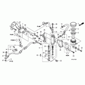 Схема вузла: Задній гальмівний циліндр (CBR1000RA) для Honda CBR1000 CBR1000RR (ABS) Fireblade