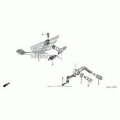 Схема узла: Педаль(Лапка) для Honda GL1800 Gold Wing