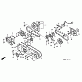 Схема вузла: Front cover для Honda GL1500 Gold Wing Special Edition