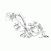 Схема вузла: Вихлопна система для Honda XL600 Transalp