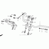 Схема узла: Руль для Honda VT750 Shadow Deluxe