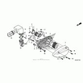 Схема узла: Воздушный фильтр для Honda VT750 Shadow Aero