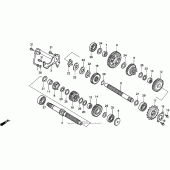 Схема вузла: Трансмісія для Honda VT600 Shadow VLX Deluxe