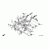 Схема вузла: Рама для Honda VT125 Shadow