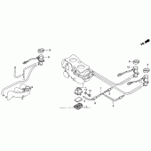 Схема узла: Система вентиляция картера для Honda GL1500 Gold Wing Aspencade
