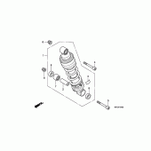 Схема вузла: Задня підвіска для Honda CB600F Hornet