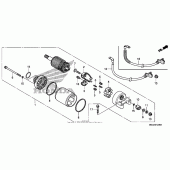 Схема узла: Стартер электрический для Honda VT750 Shadow Aero
