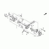 Схема вузла: Масляний насос для Honda XR250