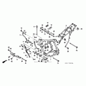 Схема узла: Рама для Honda XR250