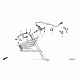 Схема вузла: Бічна підніжка для Honda VT750 Shadow Aero