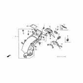 Схема вузла: Заднє крило для Honda ST1100 Pan-European