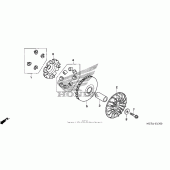 Схема вузла: Drive face для Honda FSC600 Silver Wing