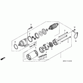Схема узла: Стартер электрический для Honda GL1500 Valkyrie Interstate