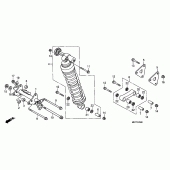 Схема узла: Задняя подвеска (XL1000V) для Honda XL1000V Varadero