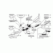 Схема узла: Stripe/mark (5) для Honda CBR1000 CBR1000RR Fireblade