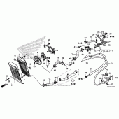 Схема вузла: Радіатор для Honda VT1300 Interstate