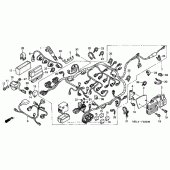 Схема узла: Жгут проводки (1) для Honda CBR1000 CBR1000RR Fireblade