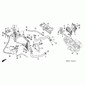 Схема вузла: Радіатор для Honda CBR600 CBR600FR Racing Edition