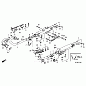 Схема вузла: Вихлопна система (vtx1800r / s / t) для Honda VTX1800