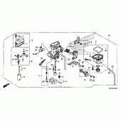 Схема вузла: Карбюратор для Honda CRF230 CRF230F