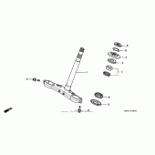 Схема узла: Рулевая траверса для Honda CBR1100XX Blackbird