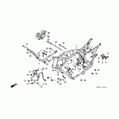 Схема узла: Рама для Honda VT1100 Shadow